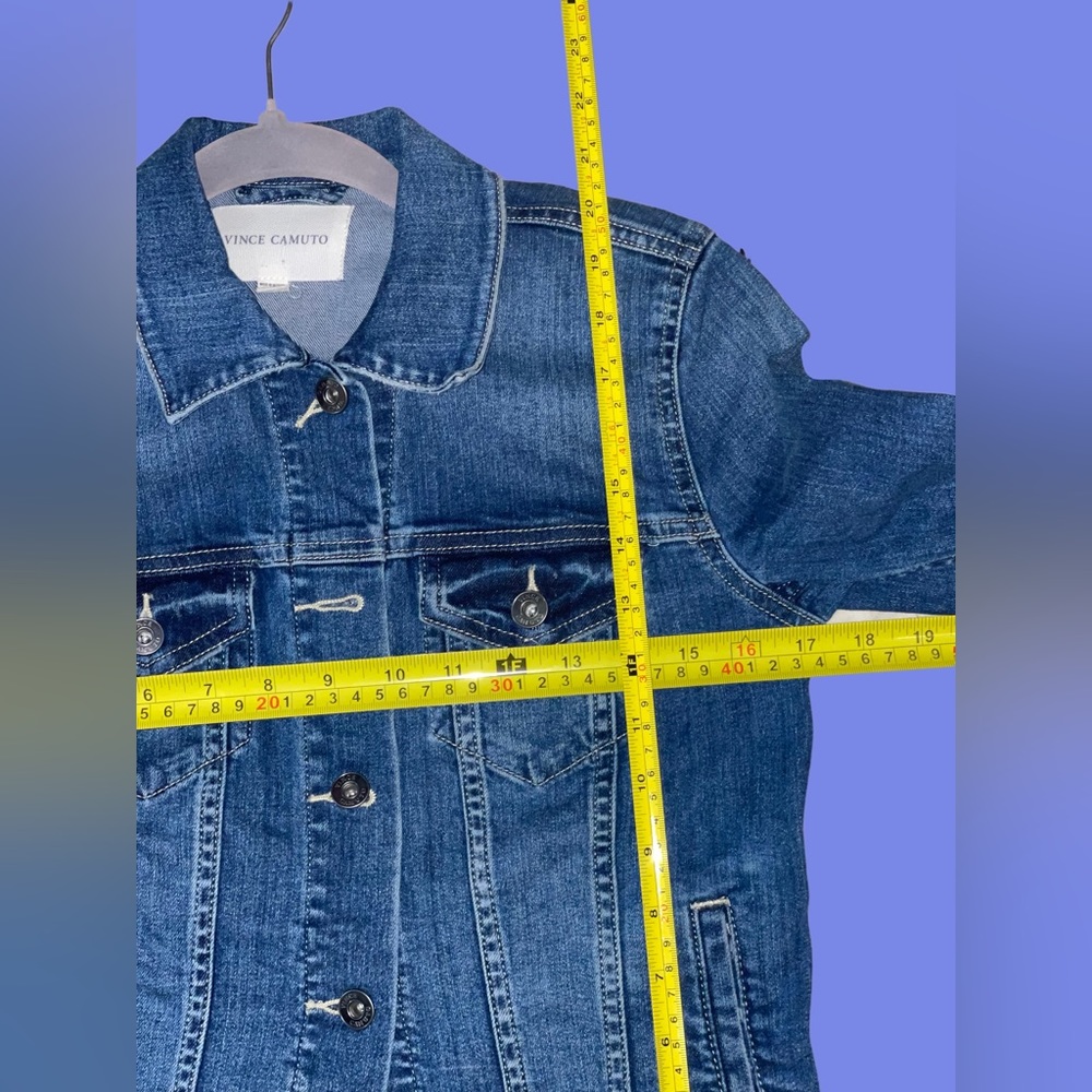 #6 - VINCE CAMUTO Women Jean JACKET Blue, Size - XS - Picture 3 of 8